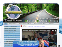 Tablet Screenshot of hidrogenovehicularcolombia.com